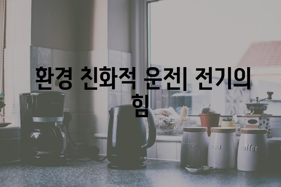  환경 친화적 운전| 전기의 힘