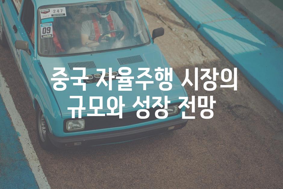  중국 자율주행 시장의 규모와 성장 전망