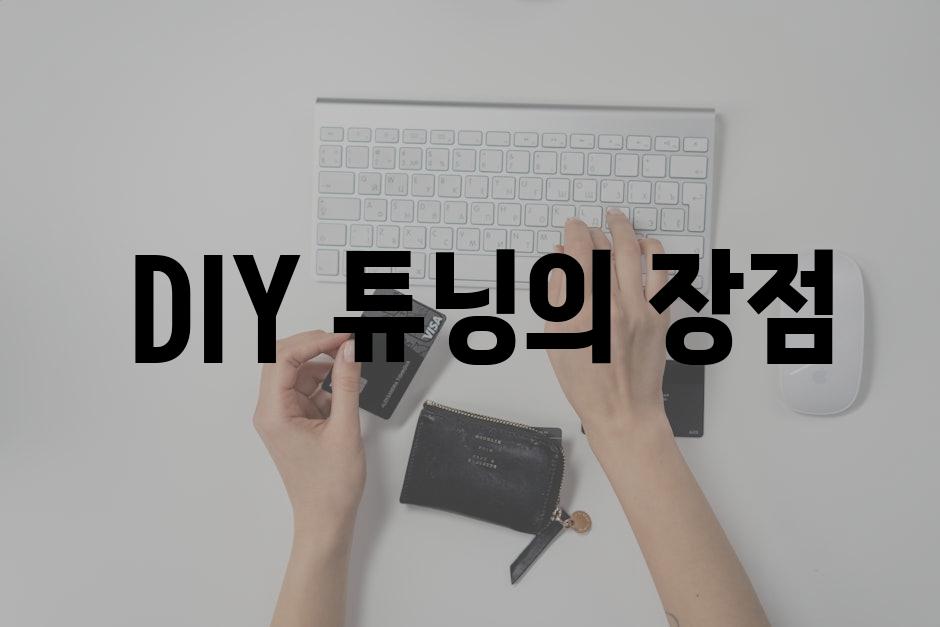  DIY 튜닝의 장점