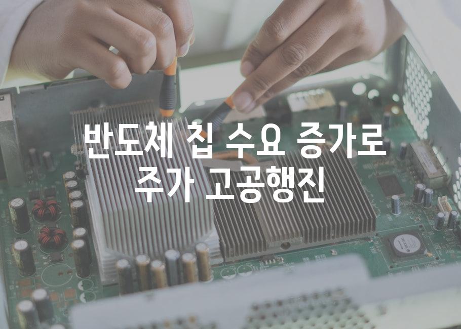  반도체 칩 수요 증가로 주가 고공행진