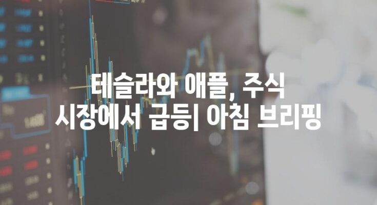 테슬라와 애플, 주식 시장에서 급등| 아침 브리핑