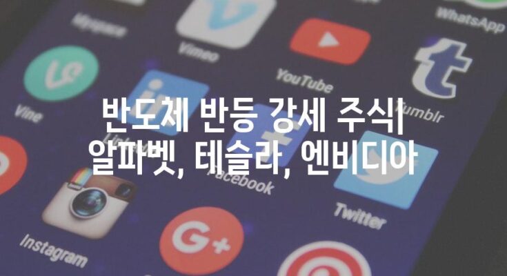 반도체 반등 강세 주식| 알파벳, 테슬라, 엔비디아