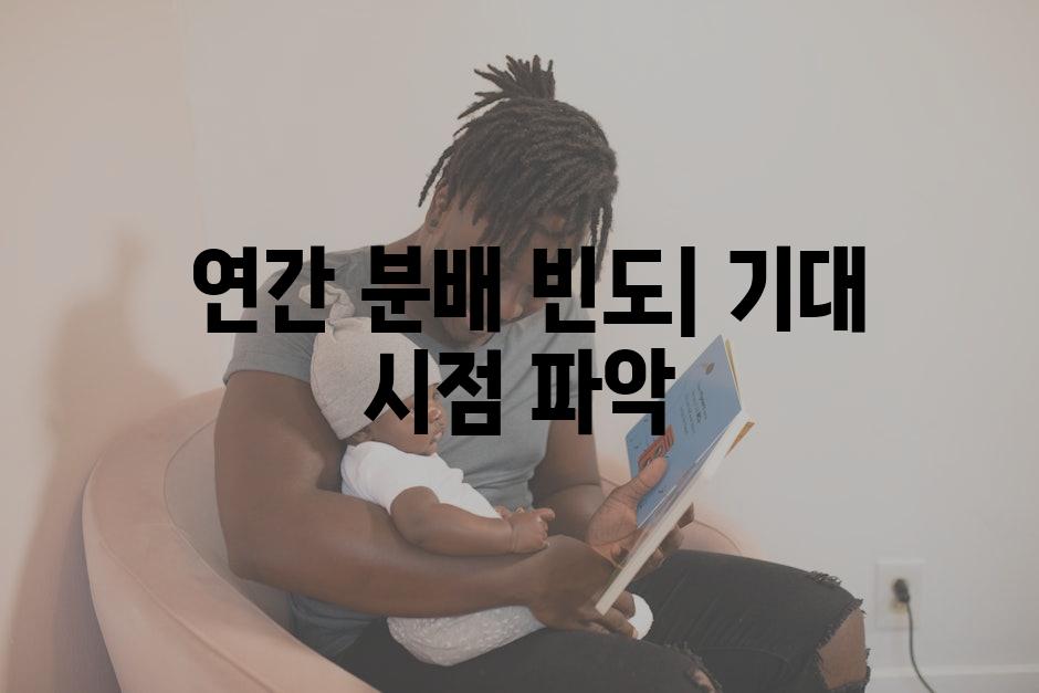  연간 분배 빈도| 기대 시점 파악