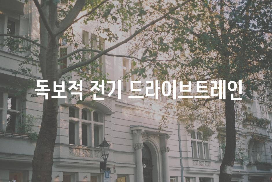  독보적 전기 드라이브트레인