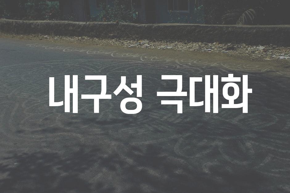  내구성 극대화