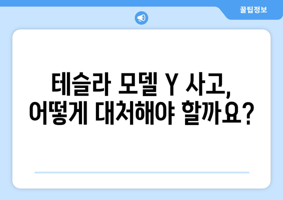 테슬라 모델 Y 사고 대차 후기| 실제 경험을 바탕으로 알려드리는 모든 것 | 테슬라, 사고, 보험, 대차, 후기, 팁