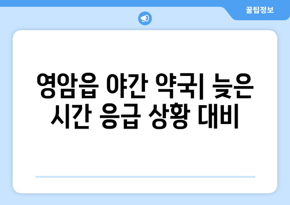 전라남도 영암군 영암읍 24시간 토요일 일요일 휴일 공휴일 야간 약국