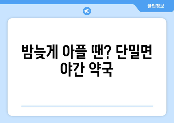 경상북도 의성군 단밀면 24시간 토요일 일요일 휴일 공휴일 야간 약국