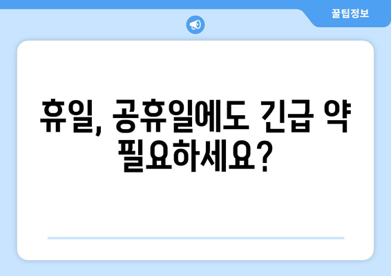 서울시 구로구 구로제2동 24시간 토요일 일요일 휴일 공휴일 야간 약국