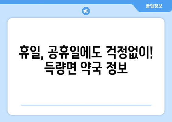 전라남도 보성군 득량면 24시간 토요일 일요일 휴일 공휴일 야간 약국