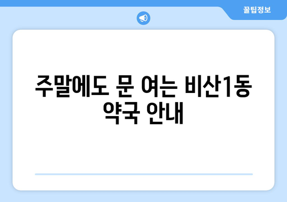 대구시 서구 비산1동 24시간 토요일 일요일 휴일 공휴일 야간 약국