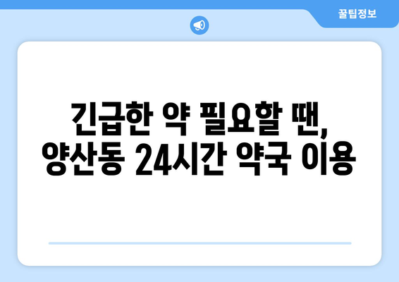 광주시 북구 양산동 24시간 토요일 일요일 휴일 공휴일 야간 약국