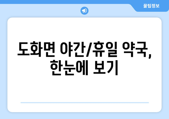 전라남도 고흥군 도화면 24시간 토요일 일요일 휴일 공휴일 야간 약국