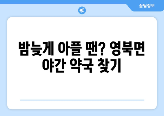 경기도 포천시 영북면 24시간 토요일 일요일 휴일 공휴일 야간 약국