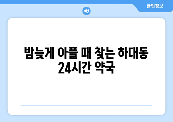 경상남도 진주시 하대동 24시간 토요일 일요일 휴일 공휴일 야간 약국