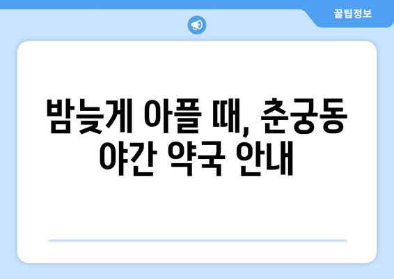 경기도 하남시 춘궁동 24시간 토요일 일요일 휴일 공휴일 야간 약국