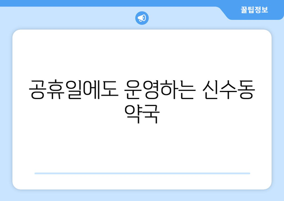 서울시 마포구 신수동 24시간 토요일 일요일 휴일 공휴일 야간 약국