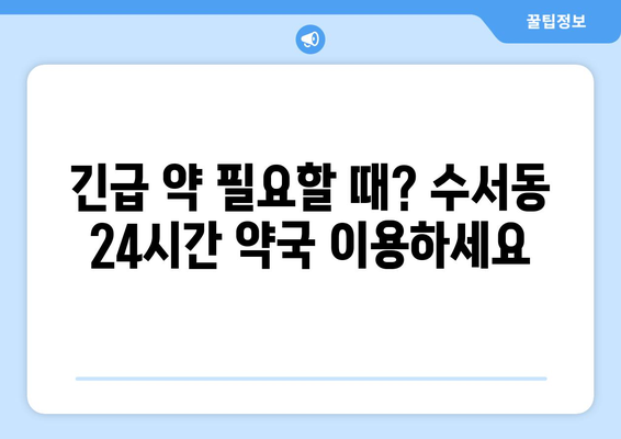 서울시 강남구 수서동 24시간 토요일 일요일 휴일 공휴일 야간 약국