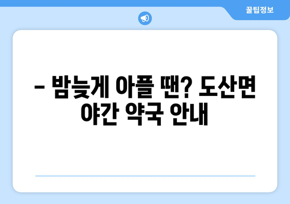 경상남도 통영시 도산면 24시간 토요일 일요일 휴일 공휴일 야간 약국