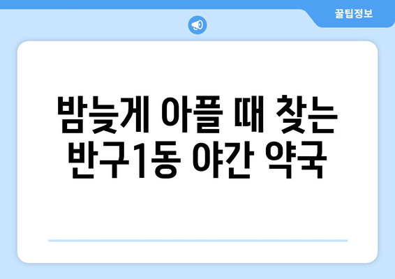 울산시 중구 반구1동 24시간 토요일 일요일 휴일 공휴일 야간 약국