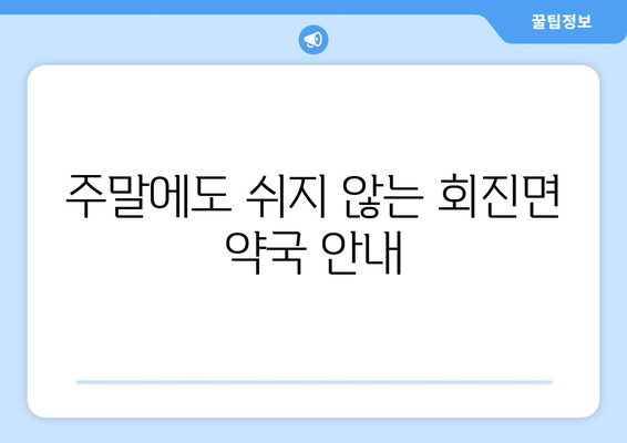 전라남도 장흥군 회진면 24시간 토요일 일요일 휴일 공휴일 야간 약국