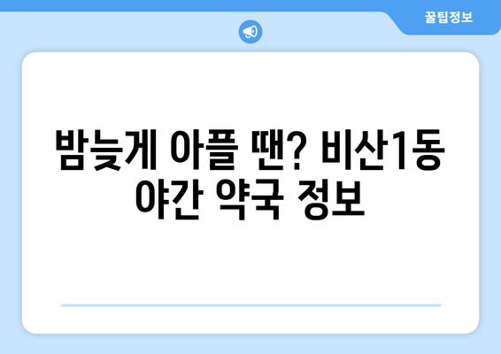 대구시 서구 비산1동 24시간 토요일 일요일 휴일 공휴일 야간 약국