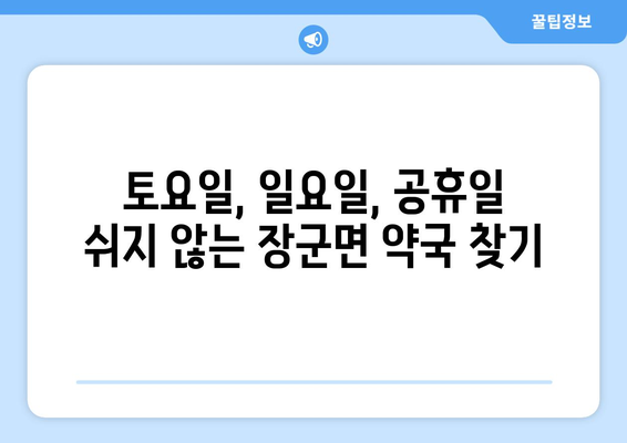 세종시 세종특별자치시 장군면 24시간 토요일 일요일 휴일 공휴일 야간 약국