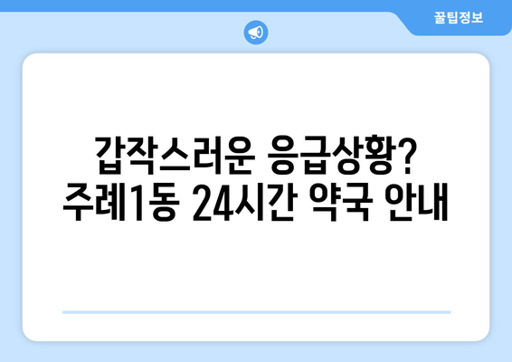 부산시 사상구 주례1동 24시간 토요일 일요일 휴일 공휴일 야간 약국