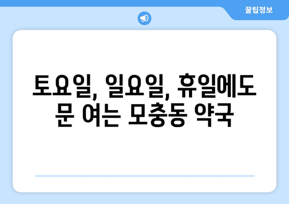 충청북도 청주시 서원구 모충동 24시간 토요일 일요일 휴일 공휴일 야간 약국