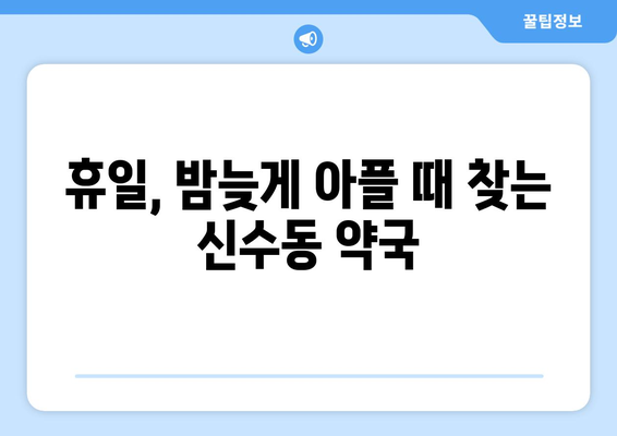 서울시 마포구 신수동 24시간 토요일 일요일 휴일 공휴일 야간 약국