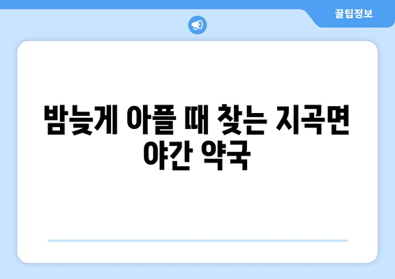 경상남도 함양군 지곡면 24시간 토요일 일요일 휴일 공휴일 야간 약국