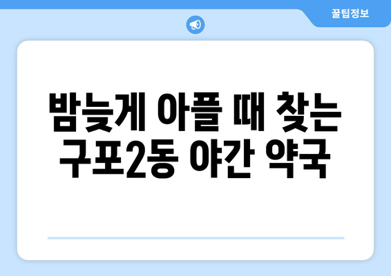 부산시 북구 구포2동 24시간 토요일 일요일 휴일 공휴일 야간 약국