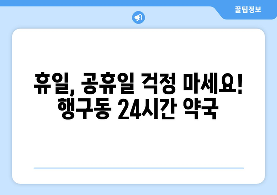 강원도 원주시 행구동 24시간 토요일 일요일 휴일 공휴일 야간 약국