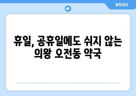 경기도 의왕시 오전동 24시간 토요일 일요일 휴일 공휴일 야간 약국