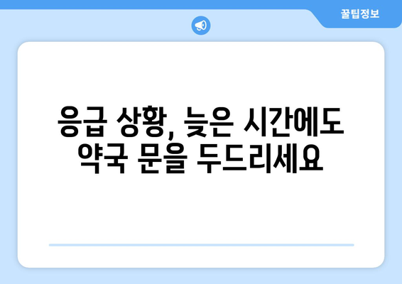 서울시 관악구 보라매동 24시간 토요일 일요일 휴일 공휴일 야간 약국