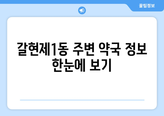 서울시 은평구 갈현제1동 24시간 토요일 일요일 휴일 공휴일 야간 약국