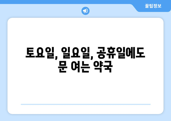 서울시 관악구 보라매동 24시간 토요일 일요일 휴일 공휴일 야간 약국