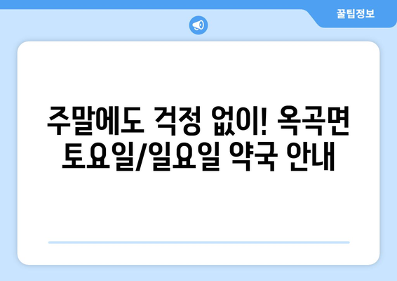 전라남도 광양시 옥곡면 24시간 토요일 일요일 휴일 공휴일 야간 약국