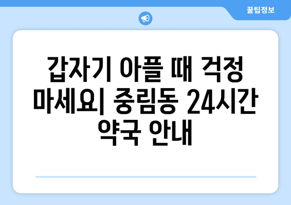 서울시 중구 중림동 24시간 토요일 일요일 휴일 공휴일 야간 약국