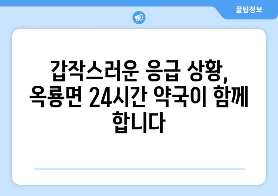 전라남도 광양시 옥룡면 24시간 토요일 일요일 휴일 공휴일 야간 약국