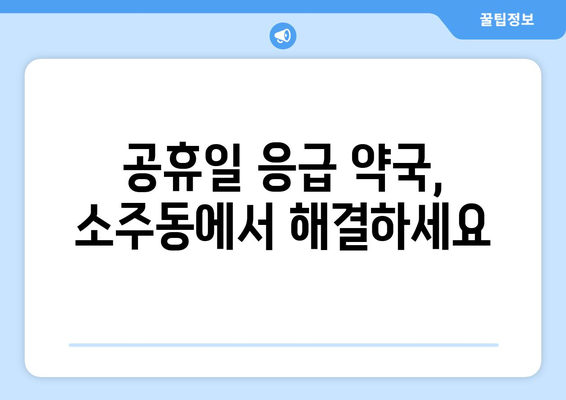 경상남도 양산시 소주동 24시간 토요일 일요일 휴일 공휴일 야간 약국