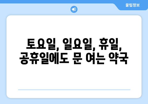 서울시 서초구 반포1동 24시간 토요일 일요일 휴일 공휴일 야간 약국