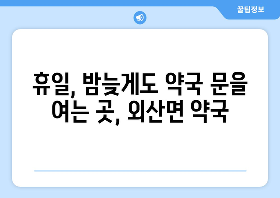 충청남도 부여군 외산면 24시간 토요일 일요일 휴일 공휴일 야간 약국