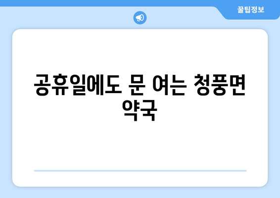 전라남도 화순군 청풍면 24시간 토요일 일요일 휴일 공휴일 야간 약국