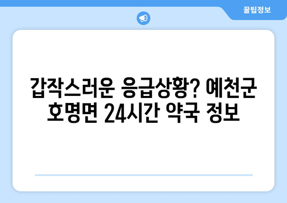 경상북도 예천군 호명면 24시간 토요일 일요일 휴일 공휴일 야간 약국